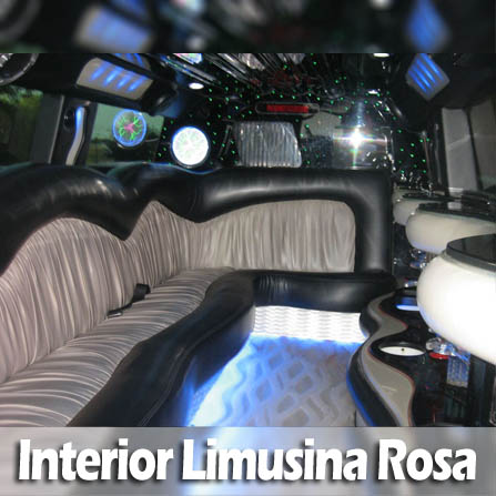 interior limusina hummer rosa
